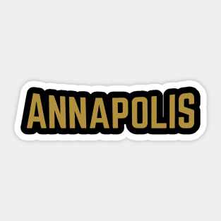 Annapolis City Typography Sticker